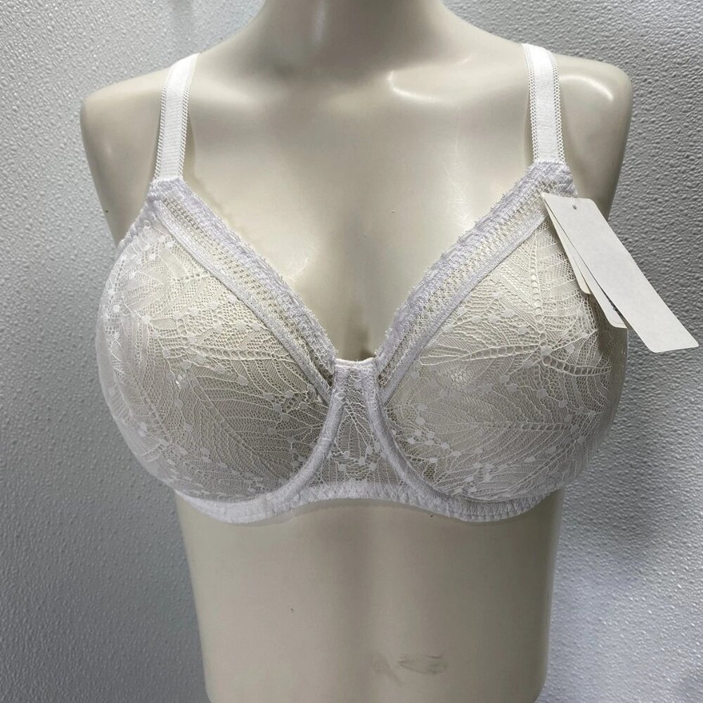 NEW SIMONE PERELE Women's Comète Moulded Unlined Underwire Bra White Size 36D